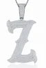 Moissanite 925 Sterling Silver A-Z Letter Necklace