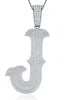 Moissanite 925 Sterling Silver A-Z Letter Necklace