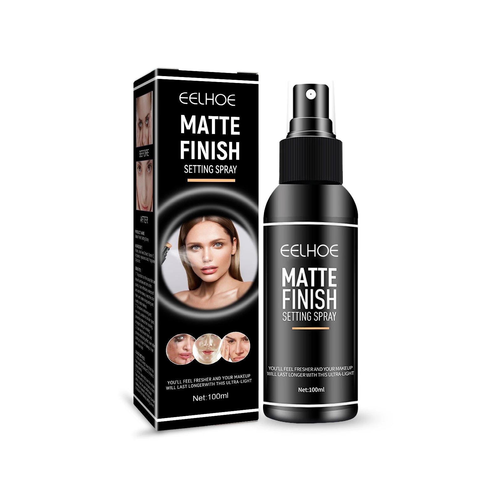 Long-Lasting Matte Setting Spray Oil