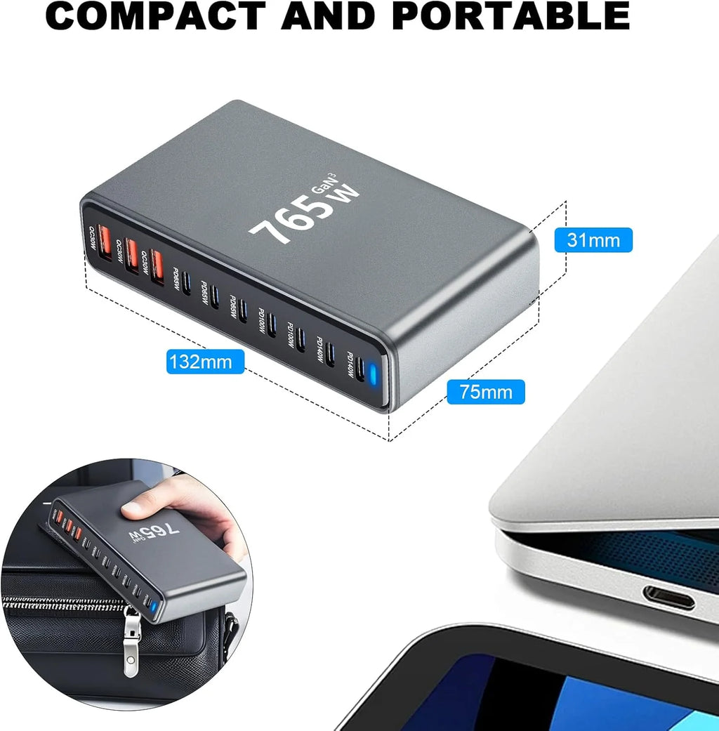 765W USB Charging Station