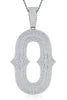 Moissanite 925 Sterling Silver A-Z Letter Necklace