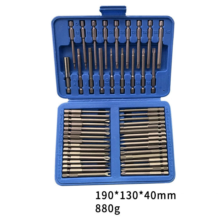 50PC Screwdriver Extension Rod Bit Set