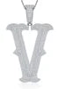Moissanite 925 Sterling Silver A-Z Letter Necklace