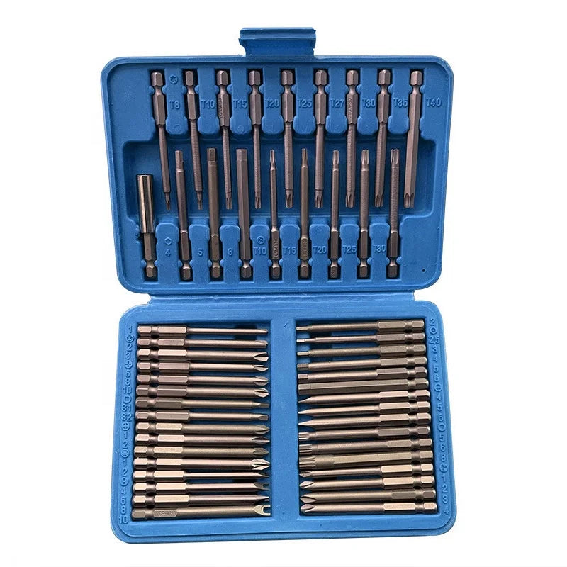 50PC Screwdriver Extension Rod Bit Set