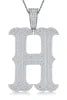 Moissanite 925 Sterling Silver A-Z Letter Necklace