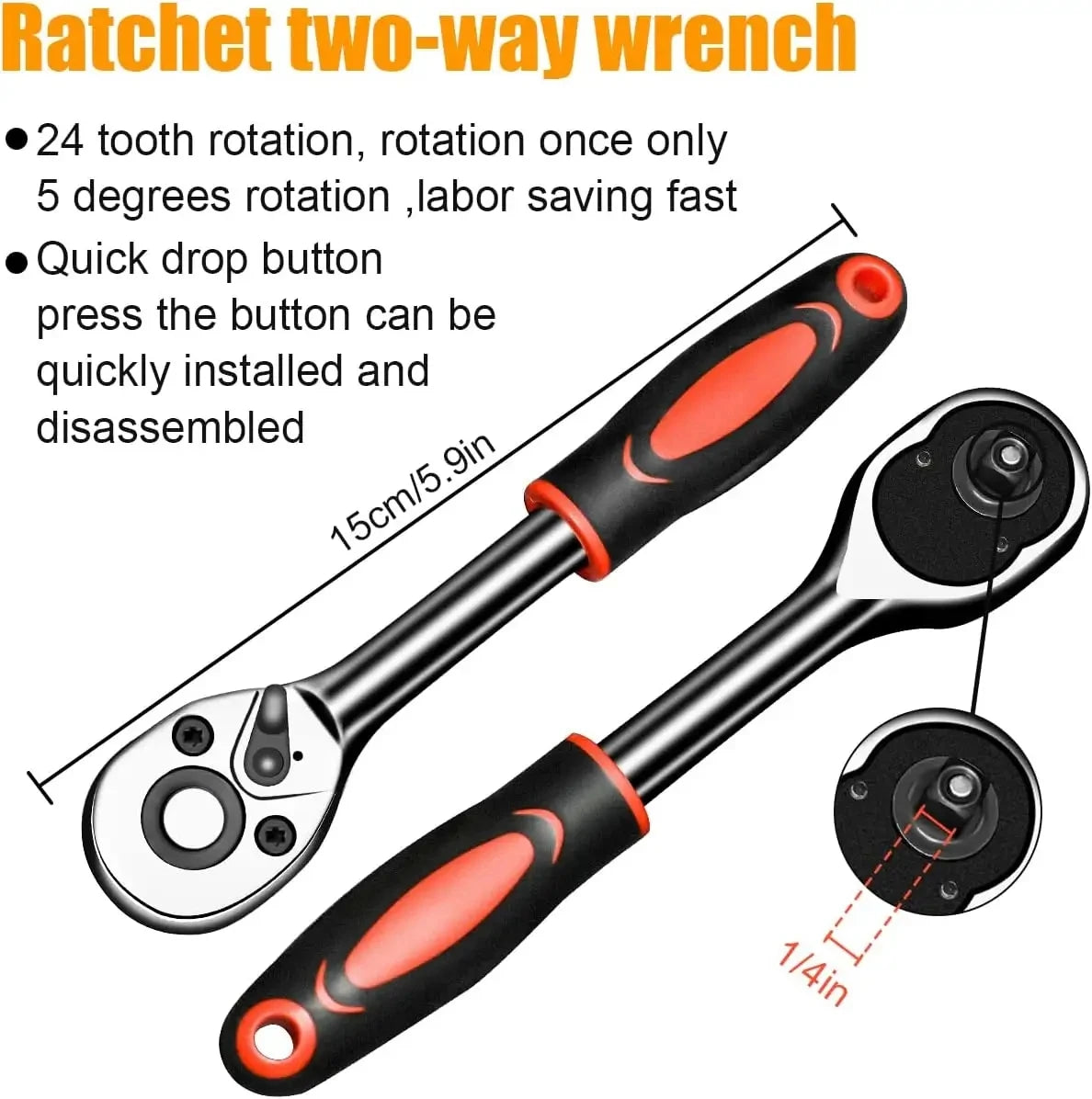 46 Pcs Socket Wrench Set