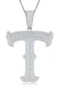 Moissanite 925 Sterling Silver A-Z Letter Necklace