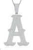 Moissanite 925 Sterling Silver A-Z Letter Necklace