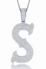 Moissanite 925 Sterling Silver A-Z Letter Necklace