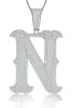 Moissanite 925 Sterling Silver A-Z Letter Necklace