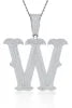 Moissanite 925 Sterling Silver A-Z Letter Necklace