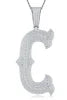 Moissanite 925 Sterling Silver A-Z Letter Necklace