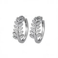Hoop Earrings Classic Plant Marquise Cut