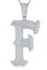 Moissanite 925 Sterling Silver A-Z Letter Necklace