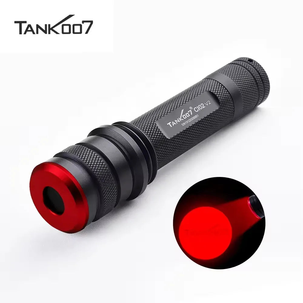 Tank007 Forensic 625nm Led Uv Forensic Red Light Flashlight