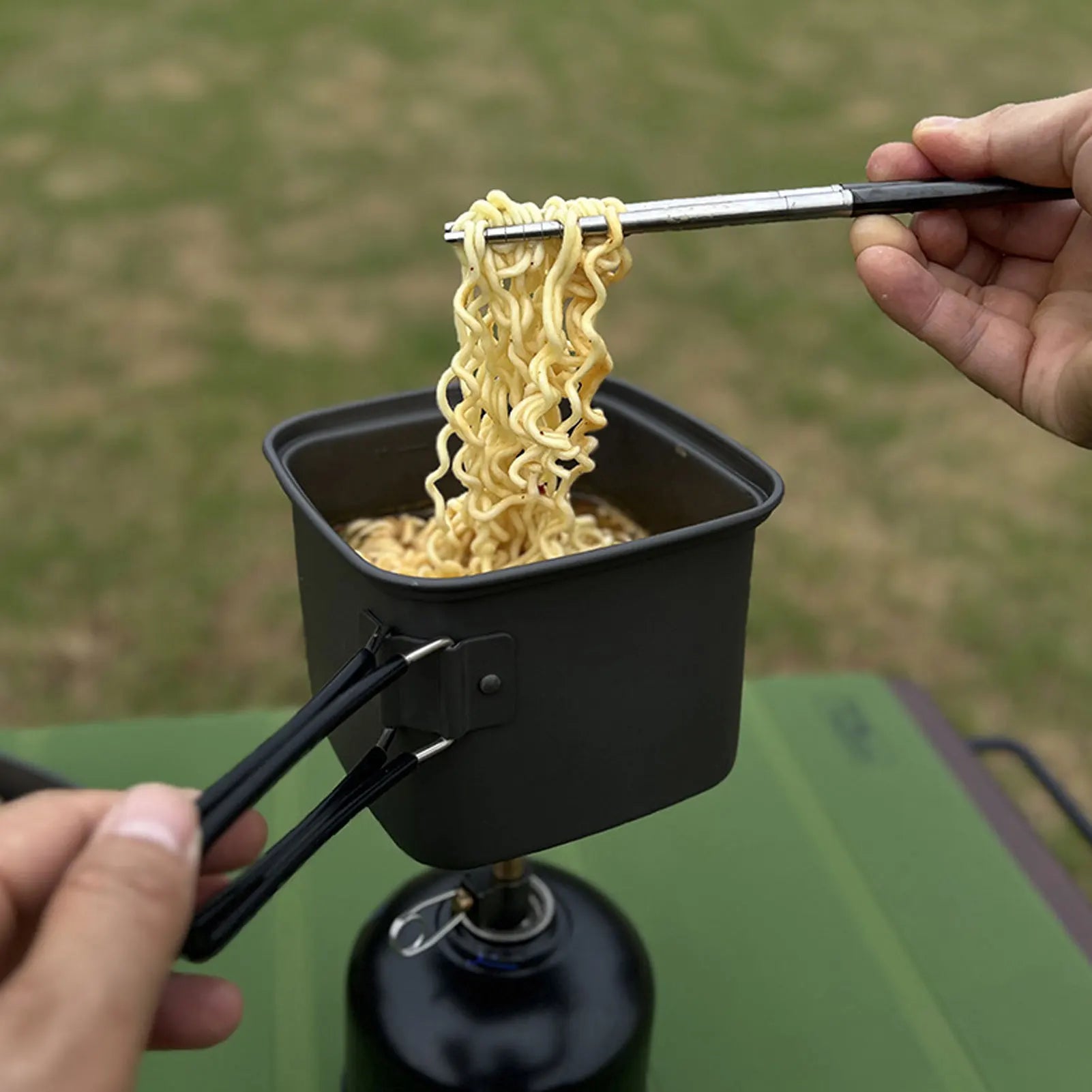 Camping Pots Foldable Outdoor Camping Cookwares Set