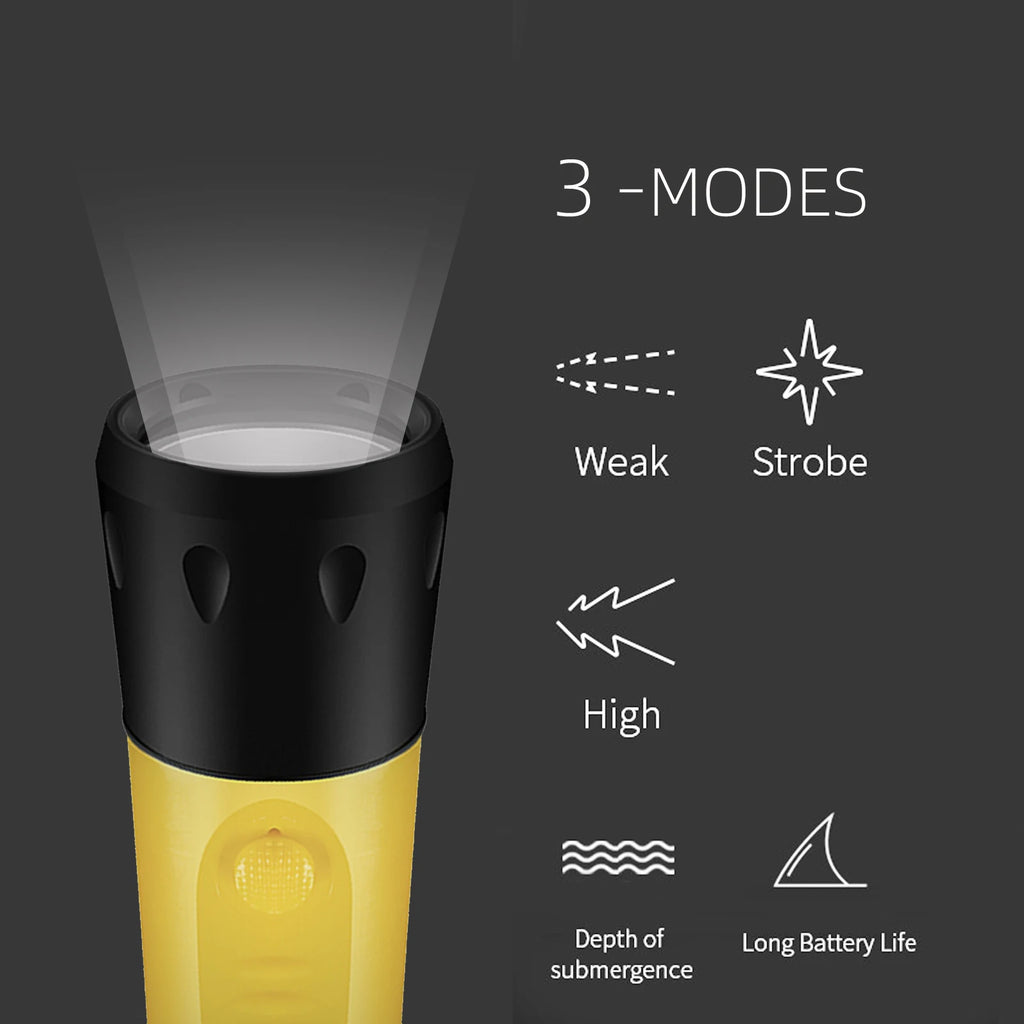 Diving flashlight charging strong light L2 focus