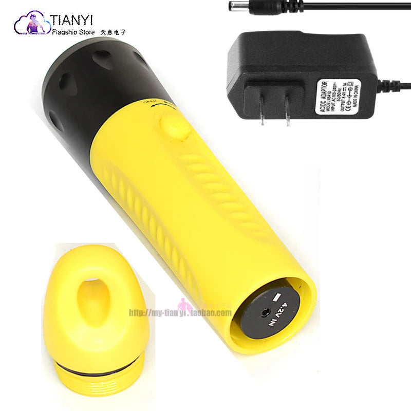 Diving flashlight charging strong light L2 focus
