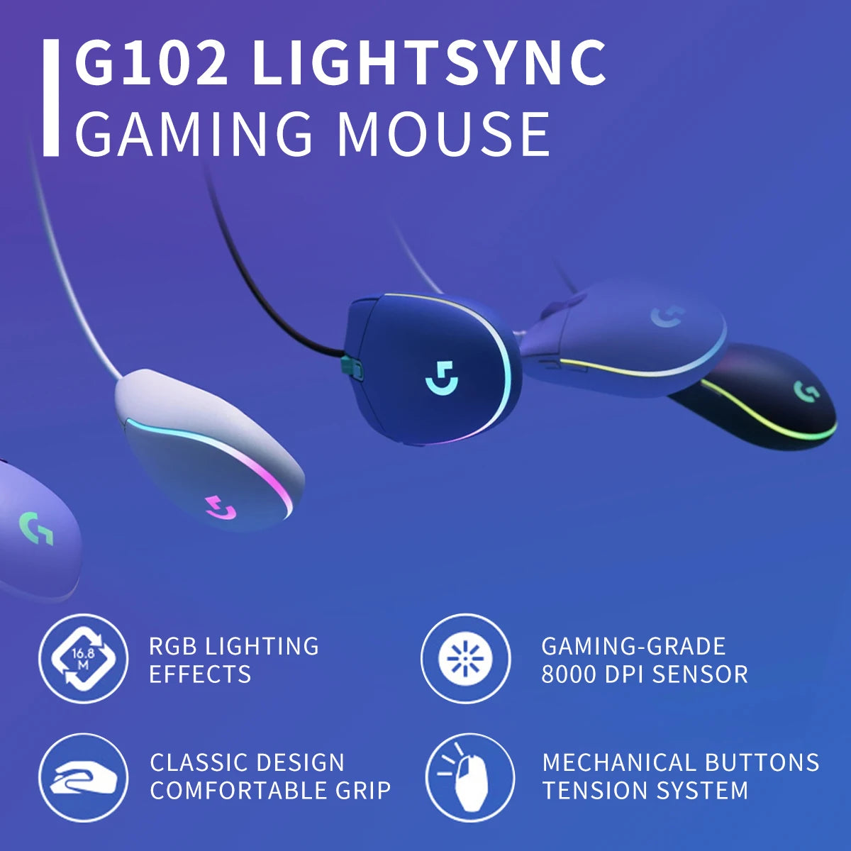 Logitech G102 wired gaming mouse