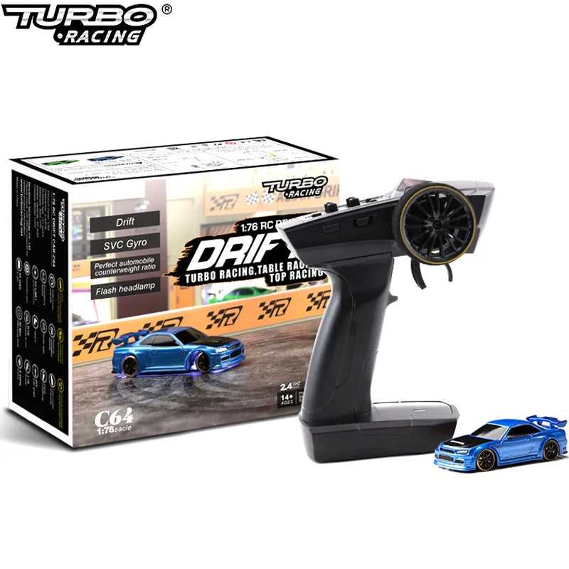 Turbo Racing Drift Remote Control Car With Gyro Radio Full Proportional RC Toys