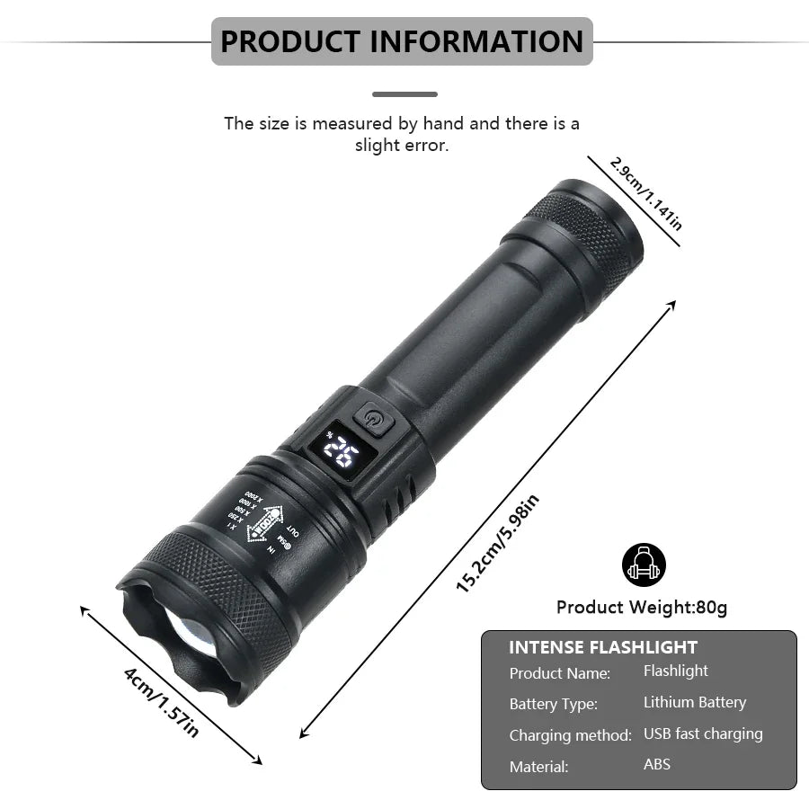 High Powerful Led Flashlights 2000LM