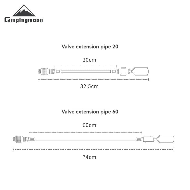 CAMPINGMOON Camping can be done with Inverted High-altitude Flat Gas Cylinders