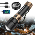 Led Flashlight High Lumens Super Bright Rechargeable Flashlight With Ignition Lens