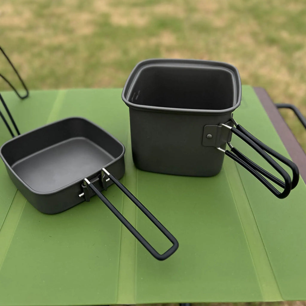 Camping Pots Foldable Outdoor Camping Cookwares Set
