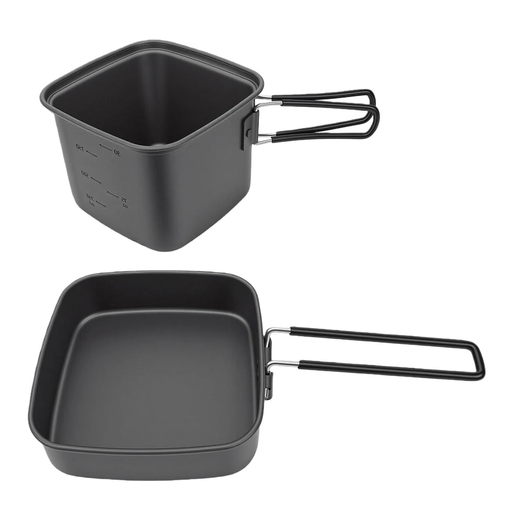 Camping Pots Foldable Outdoor Camping Cookwares Set