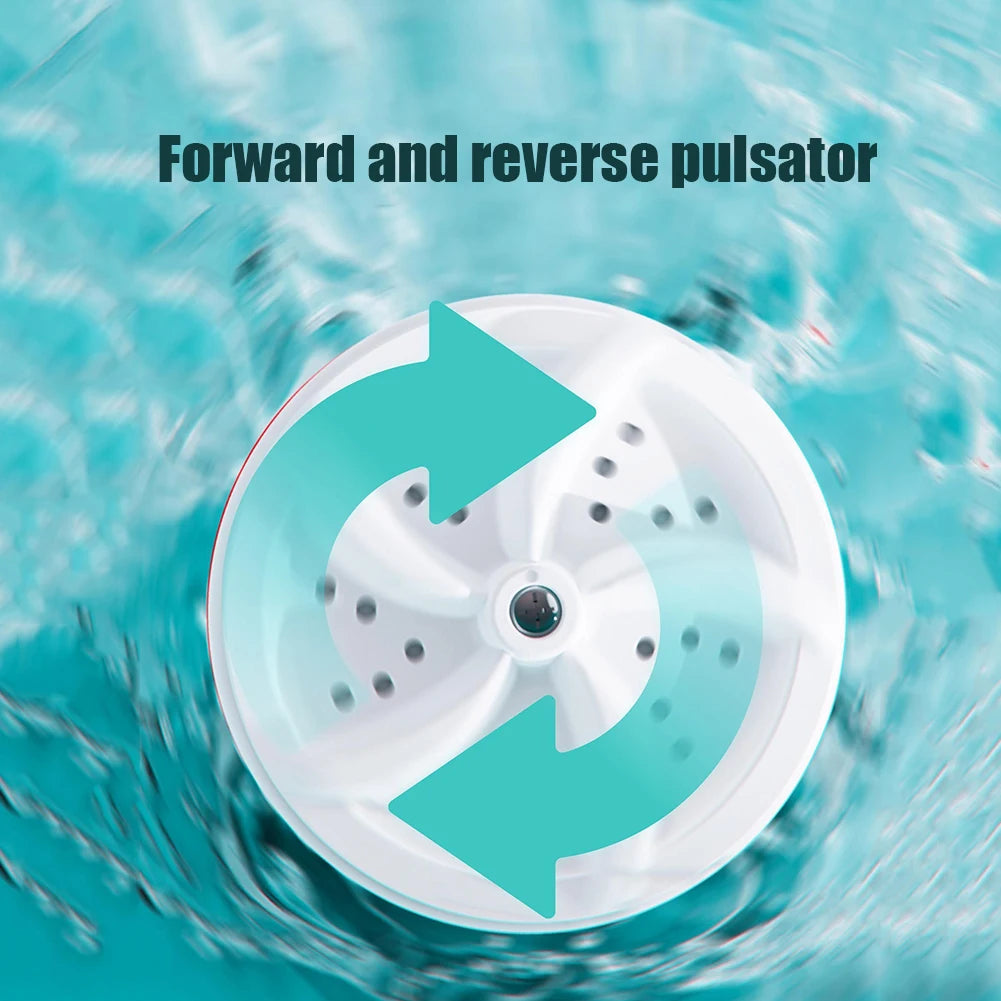 Portable Mini Turbo Washer Removes Dirt Ultrasonic Turbo Washer