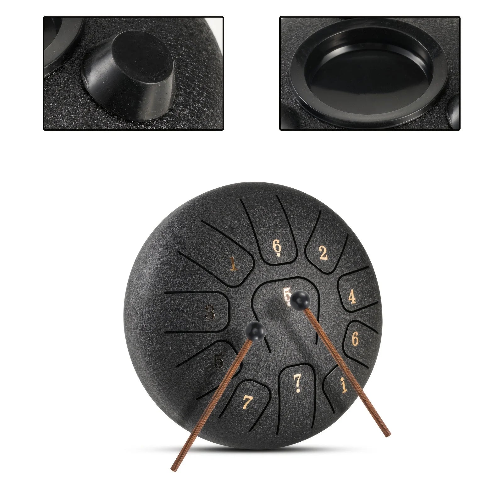Miwayer 6" Glucophone Pro Kit | 11-Note Steel Tongue Drum Sound