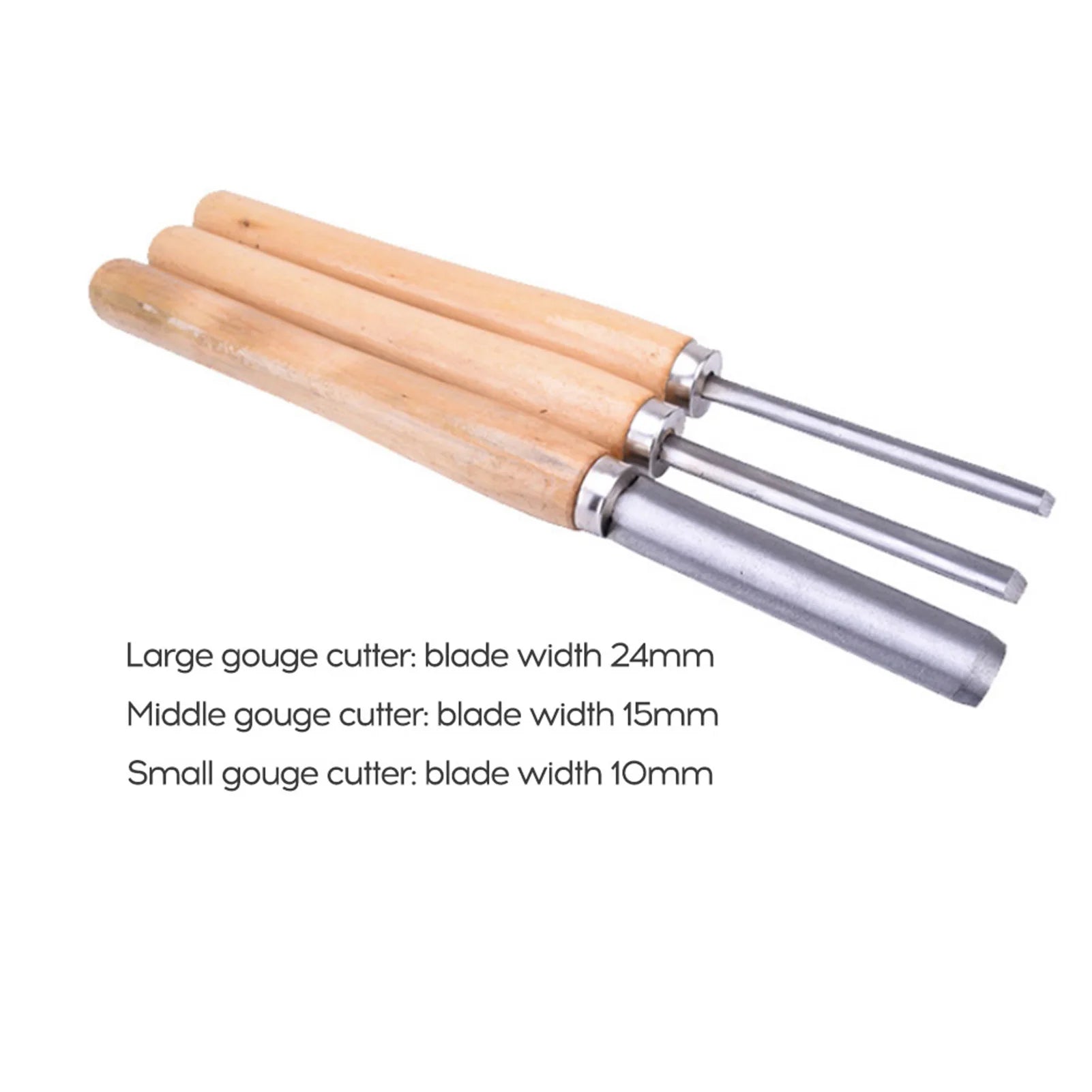 Wooden Handled Chisel Set