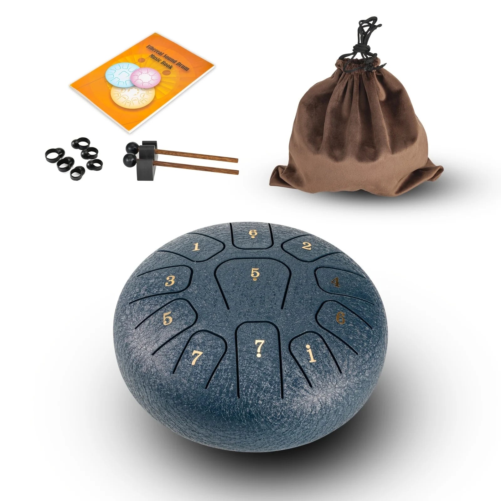 Miwayer 6" Glucophone Pro Kit | 11-Note Steel Tongue Drum Sound