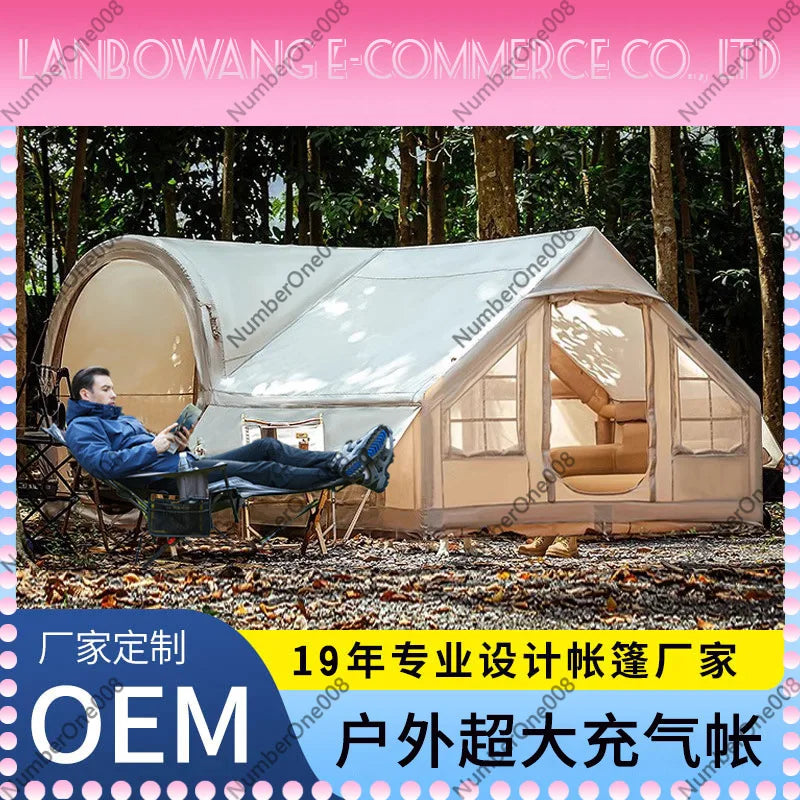 Inflatable Camping Tent Large Space, Automatic Instant Setup