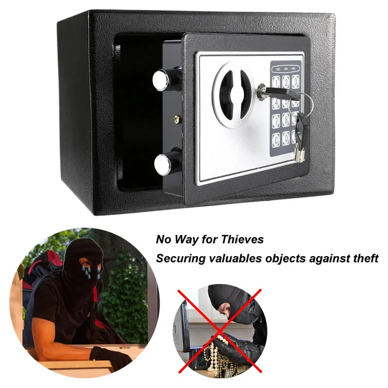Electronic Digital Keypad Lock Security Box All Steel for Home fireproof file cabinet fireproof lock box small