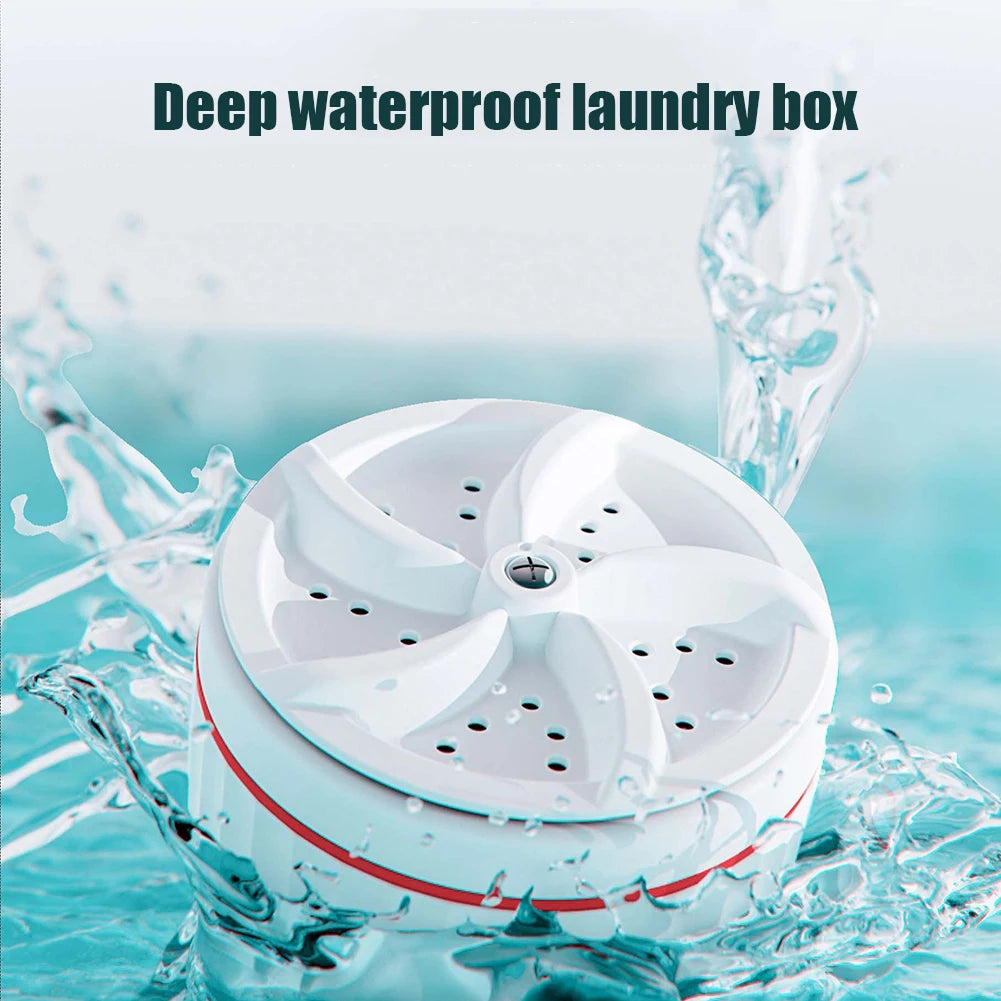 Portable Mini Turbo Washer Removes Dirt Ultrasonic Turbo Washer