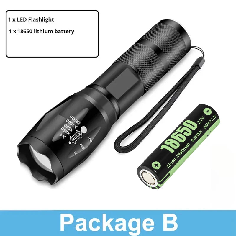 LED Flashlights With 5 Modes
