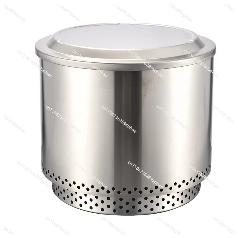 Large Outdoor Courtyard Camping\ Stainless Steel Smokeless Wood Stove
