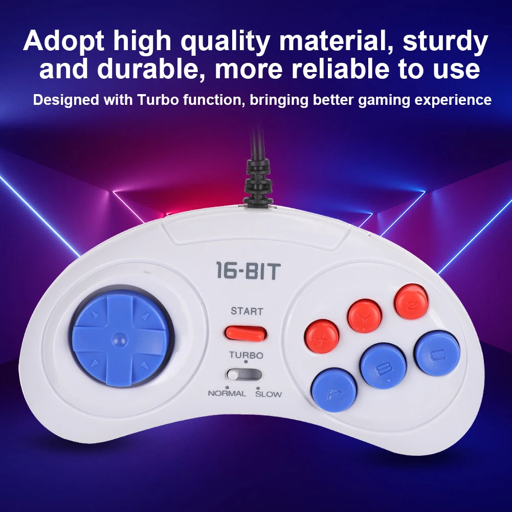 16Bit 9-Pin Mini Handheld Game Console Ergonomic Gaming Controller