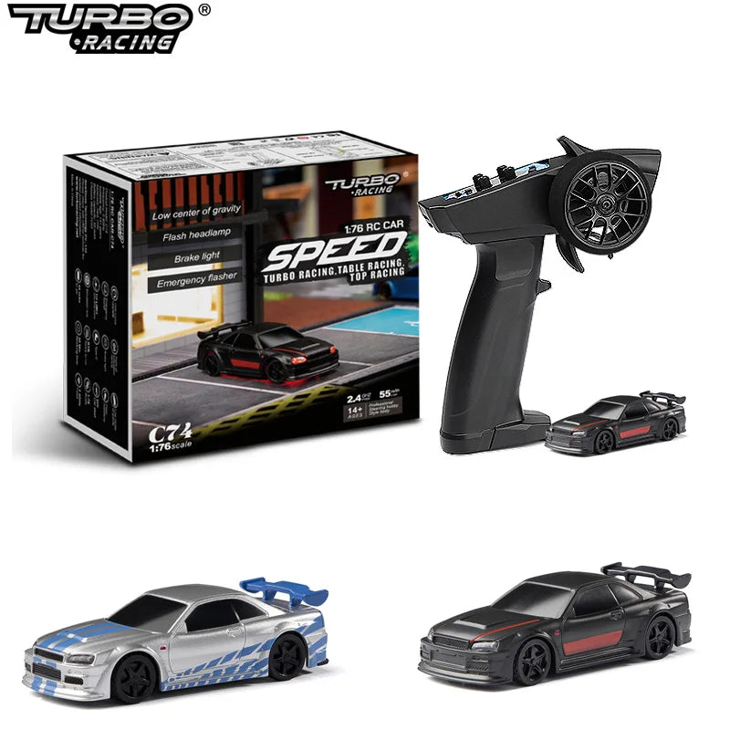 Turbo Racing Drift Remote Control Car With Gyro Radio Full Proportional RC Toys