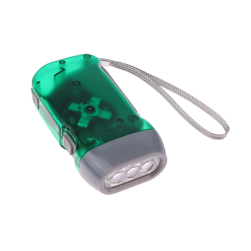 Hand Pressing Wind Up Mini Flashlight