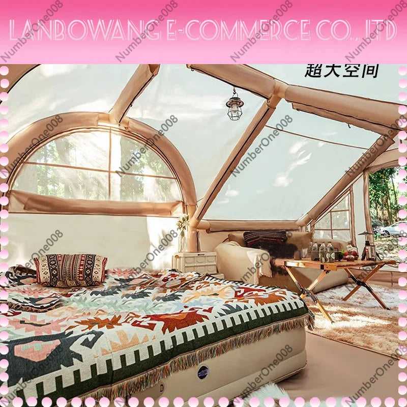 Inflatable Camping Tent Large Space, Automatic Instant Setup