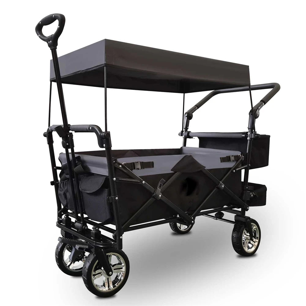 Outdoor Camping cart with Shed,