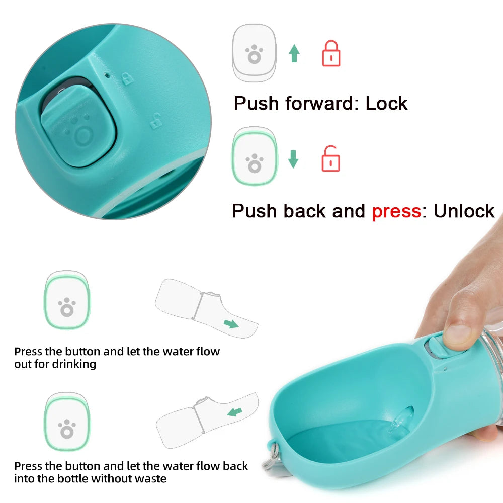 550ml Potable Dog Water Bottle