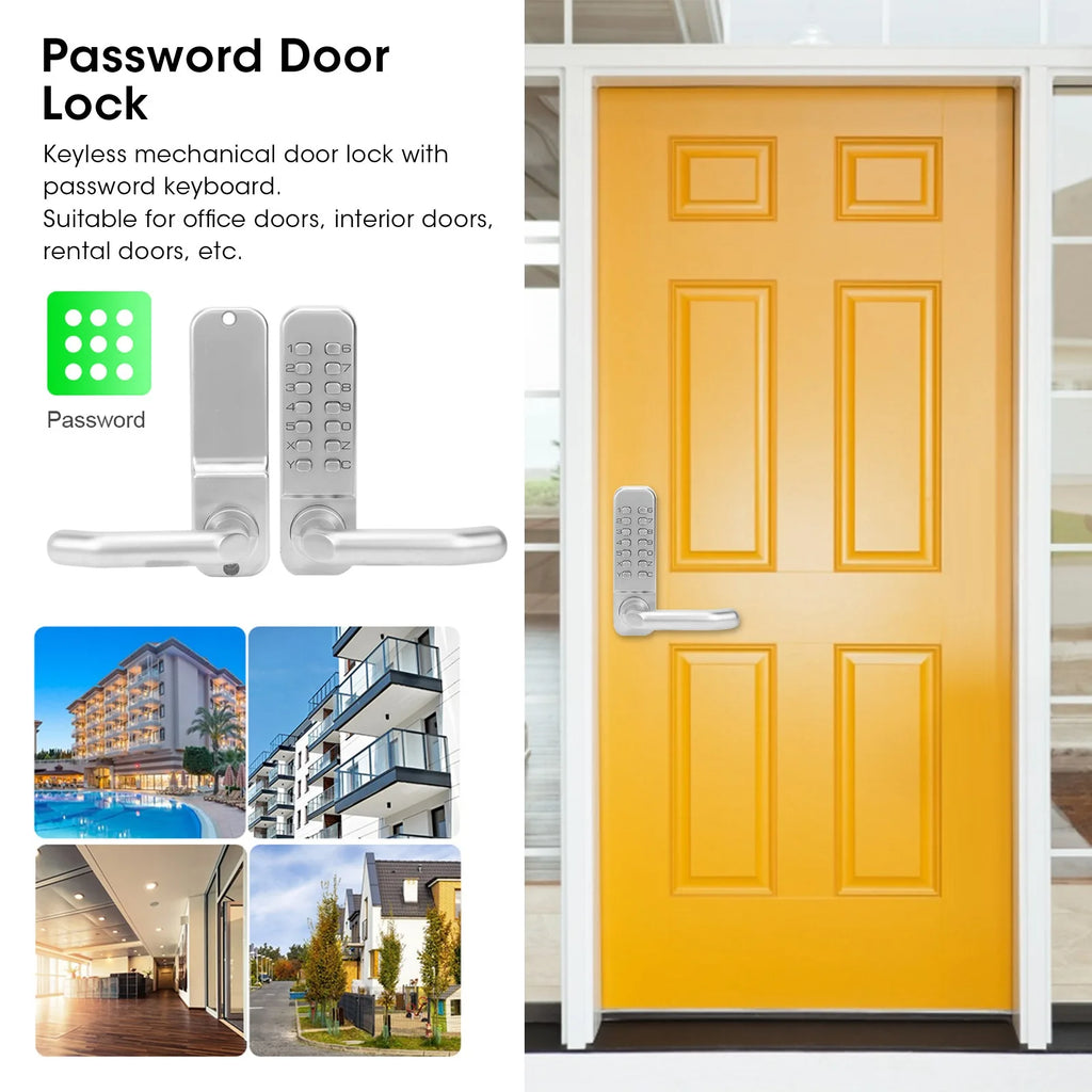 Home Security Device Keyless Entry Smart Mechanical Door Lock