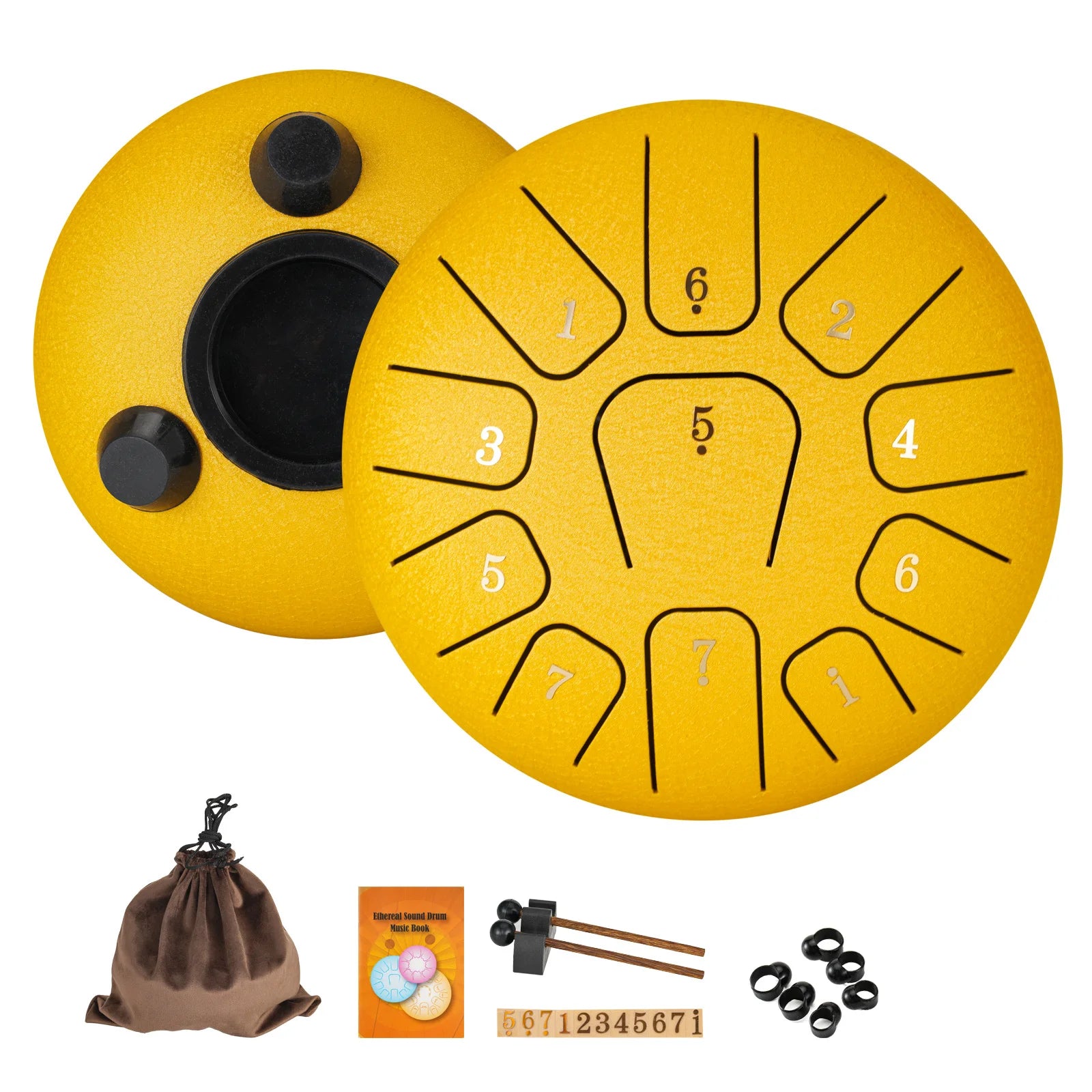 Miwayer 6" Glucophone Pro Kit | 11-Note Steel Tongue Drum Sound