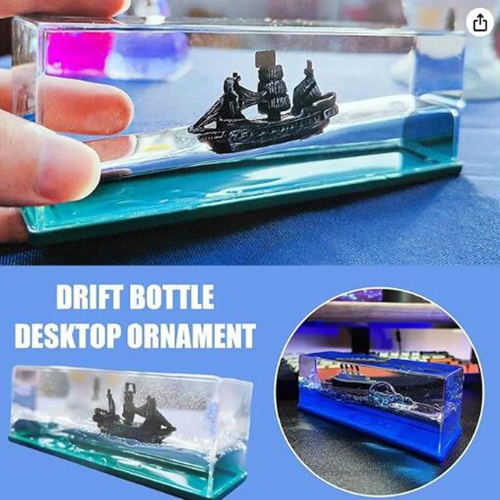 Creative Pirate ship Cruise Ship Fluid Drift Bottle Unsinkable Cruise Ship Toy