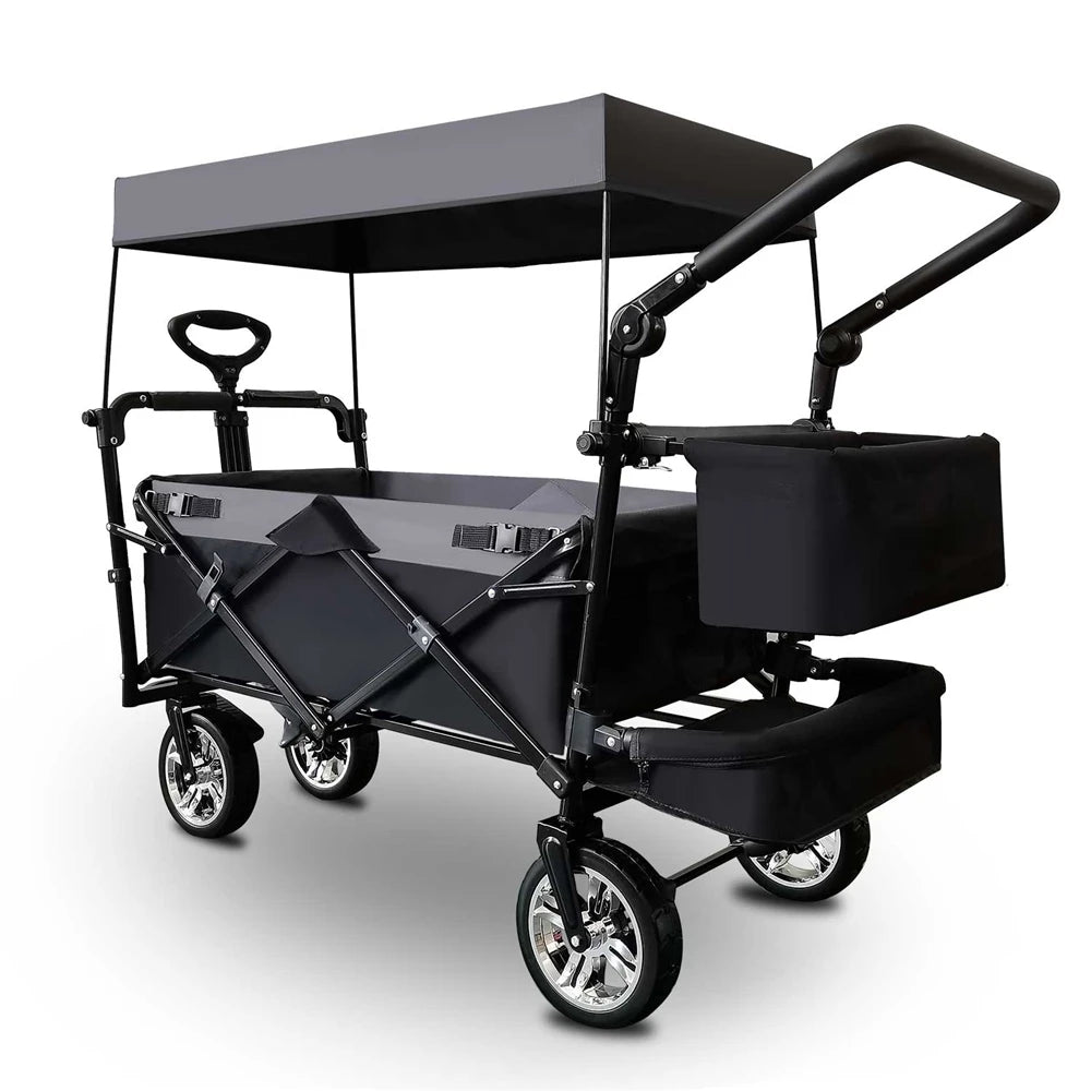 Outdoor Camping cart with Shed,