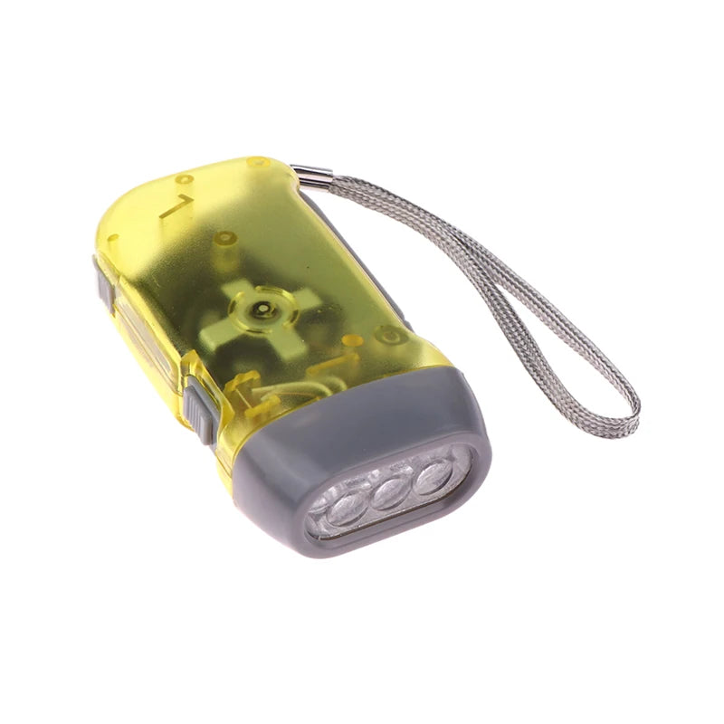 Hand Pressing Wind Up Mini Flashlight