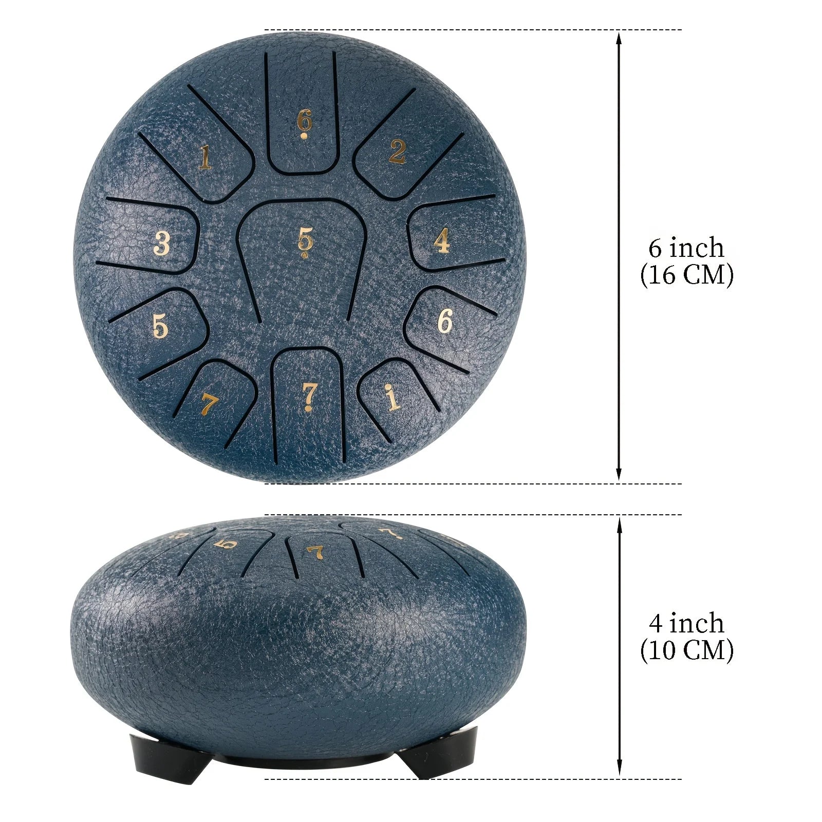 Miwayer 6" Glucophone Pro Kit | 11-Note Steel Tongue Drum Sound